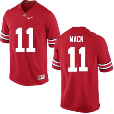 NCAA Ohio State Buckeyes Men's #11 Austin Mack Red Nike Football College Jersey WLK7645PF